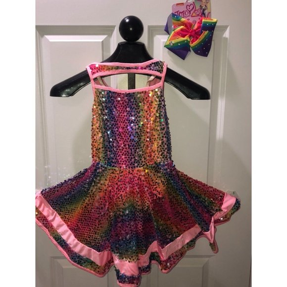 Girls Costume CURTAIN CALL candy shop jazz sequence Size Large (12-14) - Picture 2 of 11
